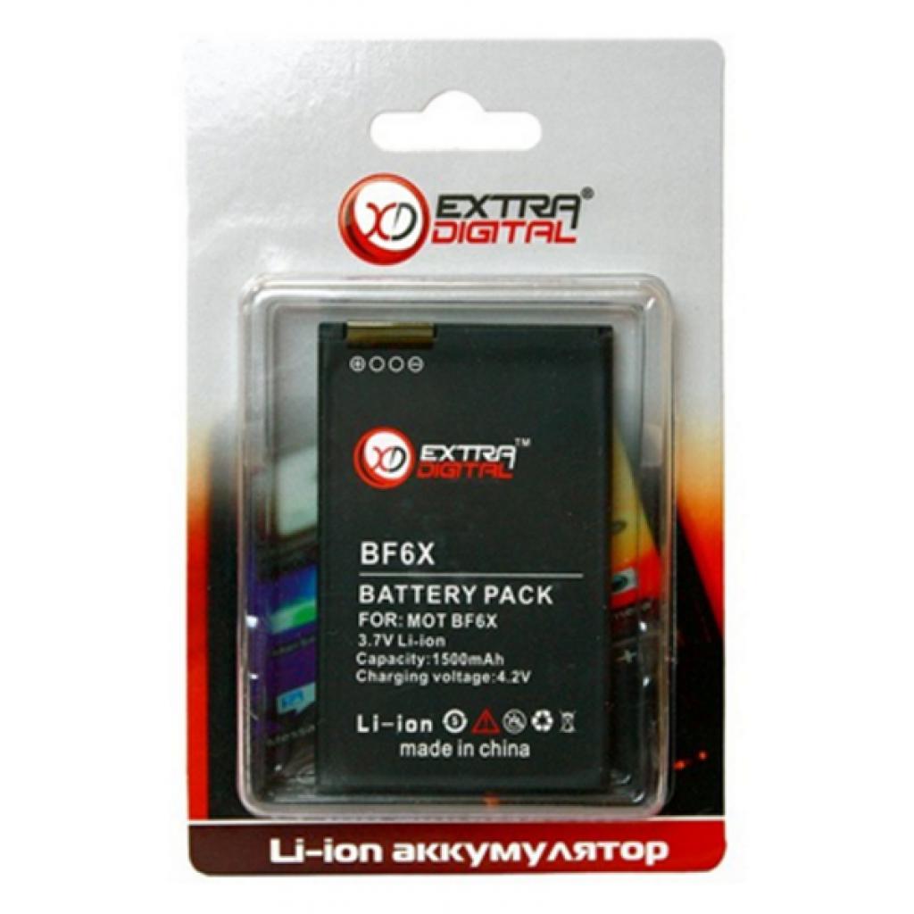 Акумуляторна батарея Extradigital Motorola BF6X (1500 mAh) (DV00DV6135) - изображение 3