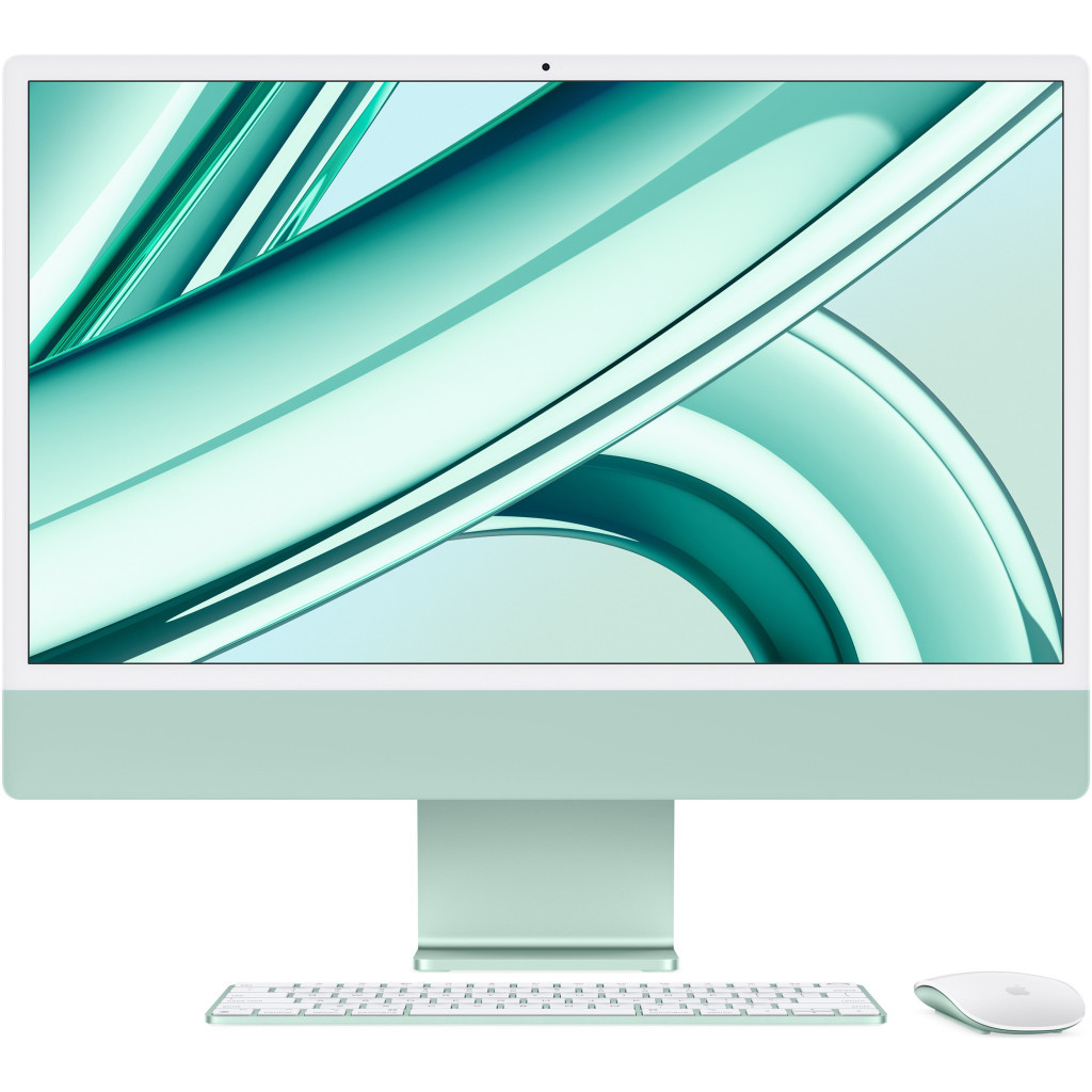 Комп'ютер Apple A2873 24" iMac Retina 4.5K / Apple M3 with 10-core GPU, 512SSD, Green (MQRP3UA/A) - зображення 1