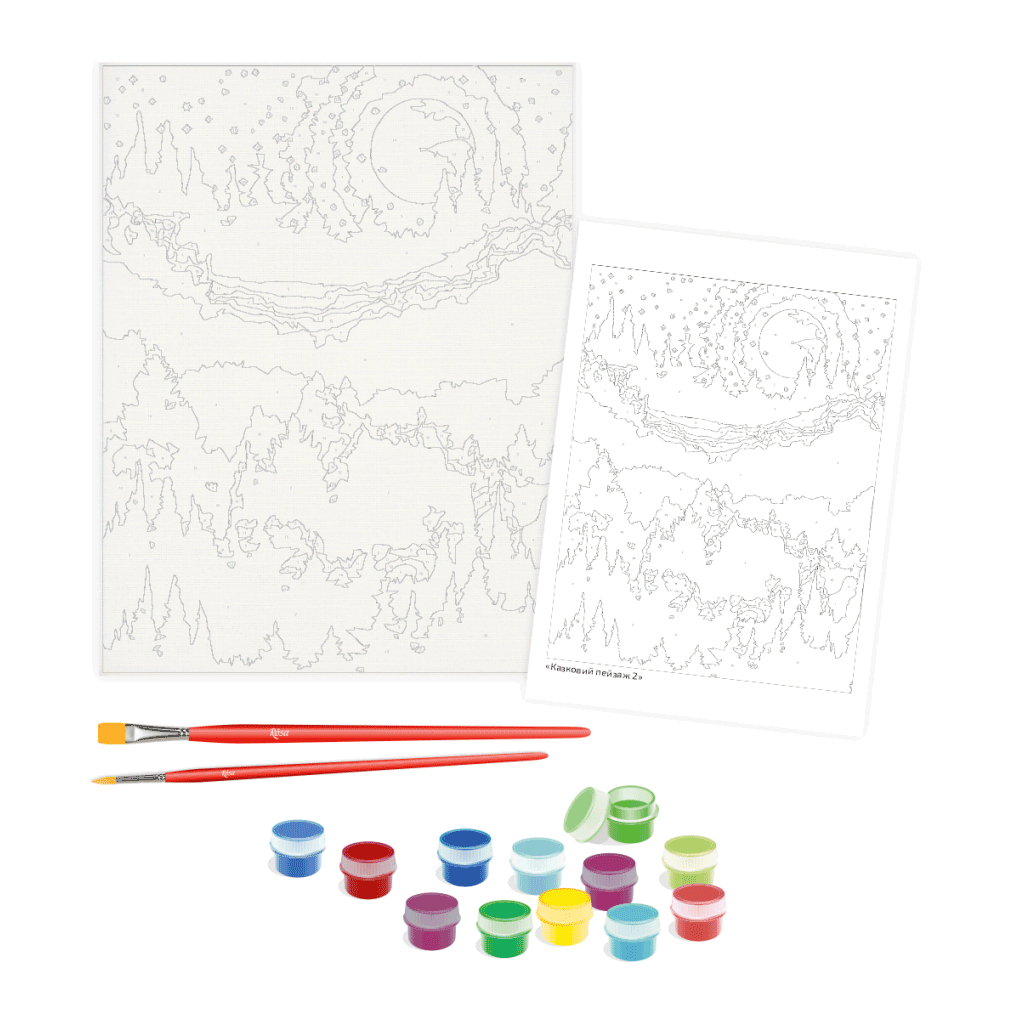 Картина по номерам Rosa Казковий пейзаж 2, 35 х 45 см (4823098529804) - изображение 3