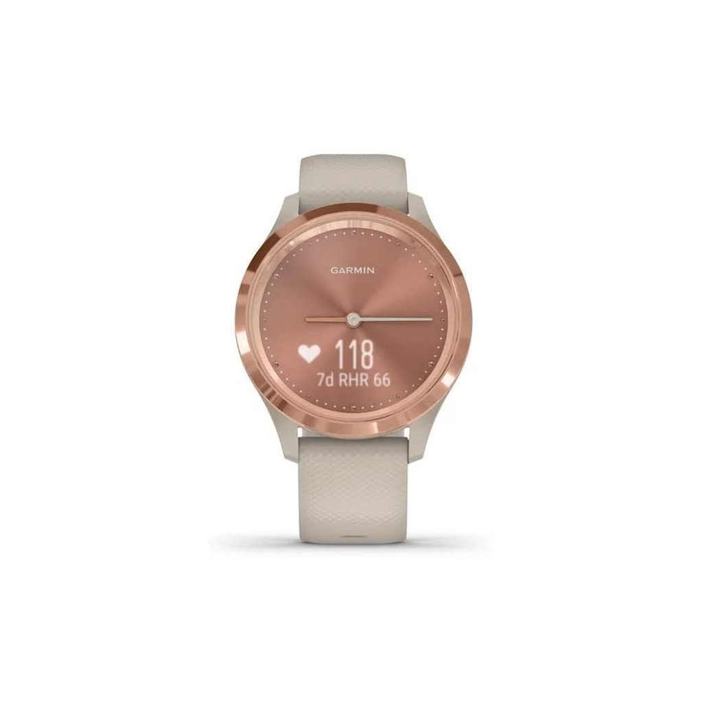 Смарт-годинник Garmin vivomove 3S, Rose Gold, Light Sand, Silicone (010-02238-02) - зображення 7