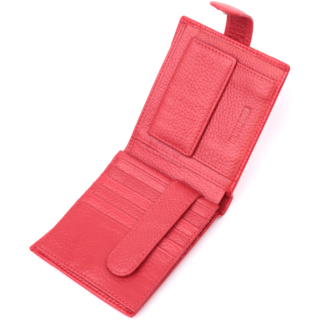 Гаманець ST Leather З натуральної шкіри Червоний (22555) - зображення 6