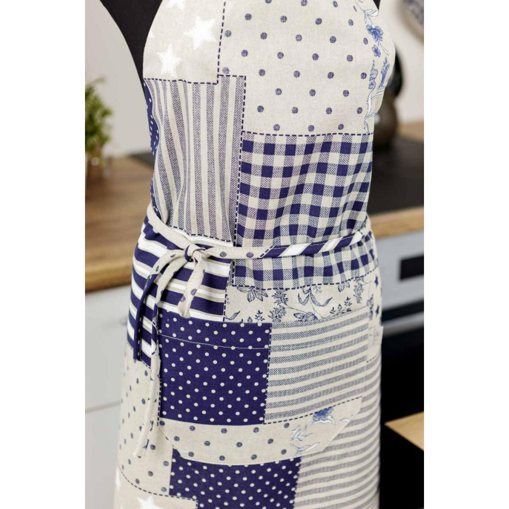 Фартух Прованс Печворк синій (031634) - зображення 3