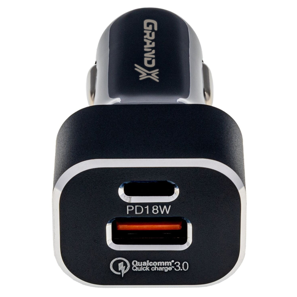 Зарядний пристрій Grand-X CH-29 PD 3.0, Quick Charge QС3.0, 1 TypeC, 1 USB (CH-29) - зображення 3