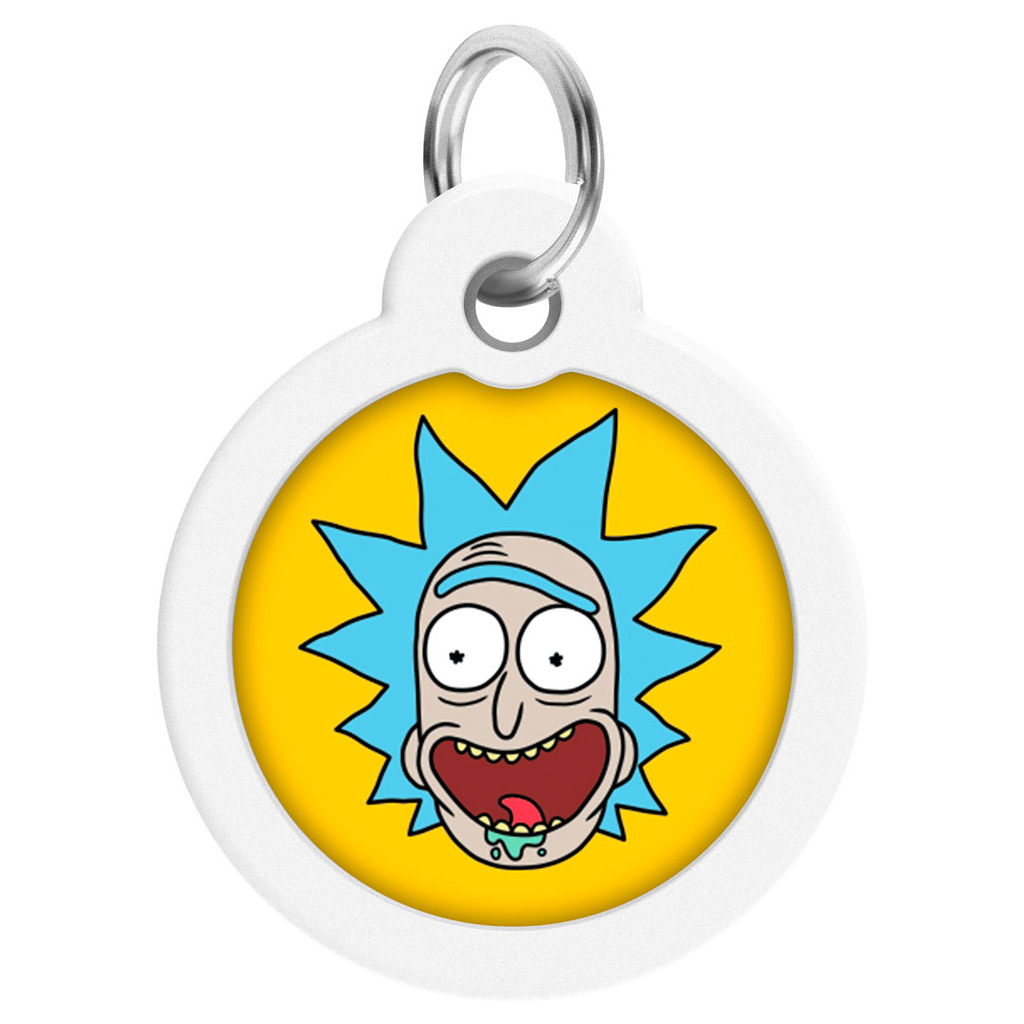 Адресник для тварин WAUDOG Smart ID з QR паспортом "Рік і Морті 3", коло 25 мм (225-0282) - зображення 2