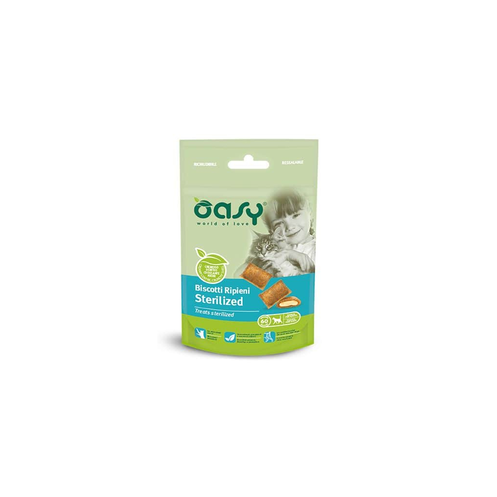 Ласощі для котів OASY TREATS Sterilized 60 г (8053017343204) - зображення 1