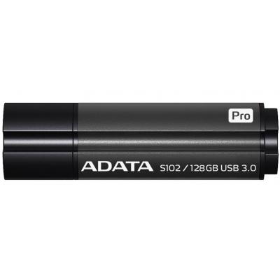 USB флеш накопичувач ADATA 128GB S102PRO Gray USB 3.1 (AS102P-128G-RGY) - зображення 1