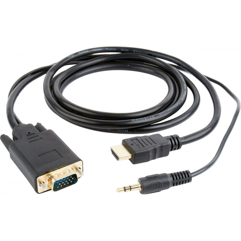Перехідник HDMI to VGA 3.0m Cablexpert (A-HDMI-VGA-03-10) - зображення 1