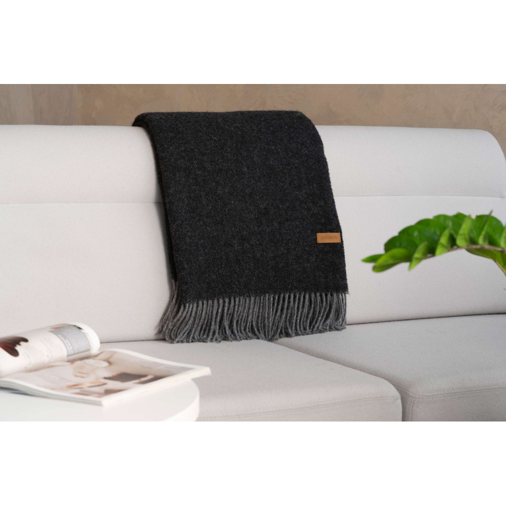 Плед Ardesto Leonardo Doubleface 100% вовна 140x200 см шоколад-беж (ART0401LD) - зображення 6