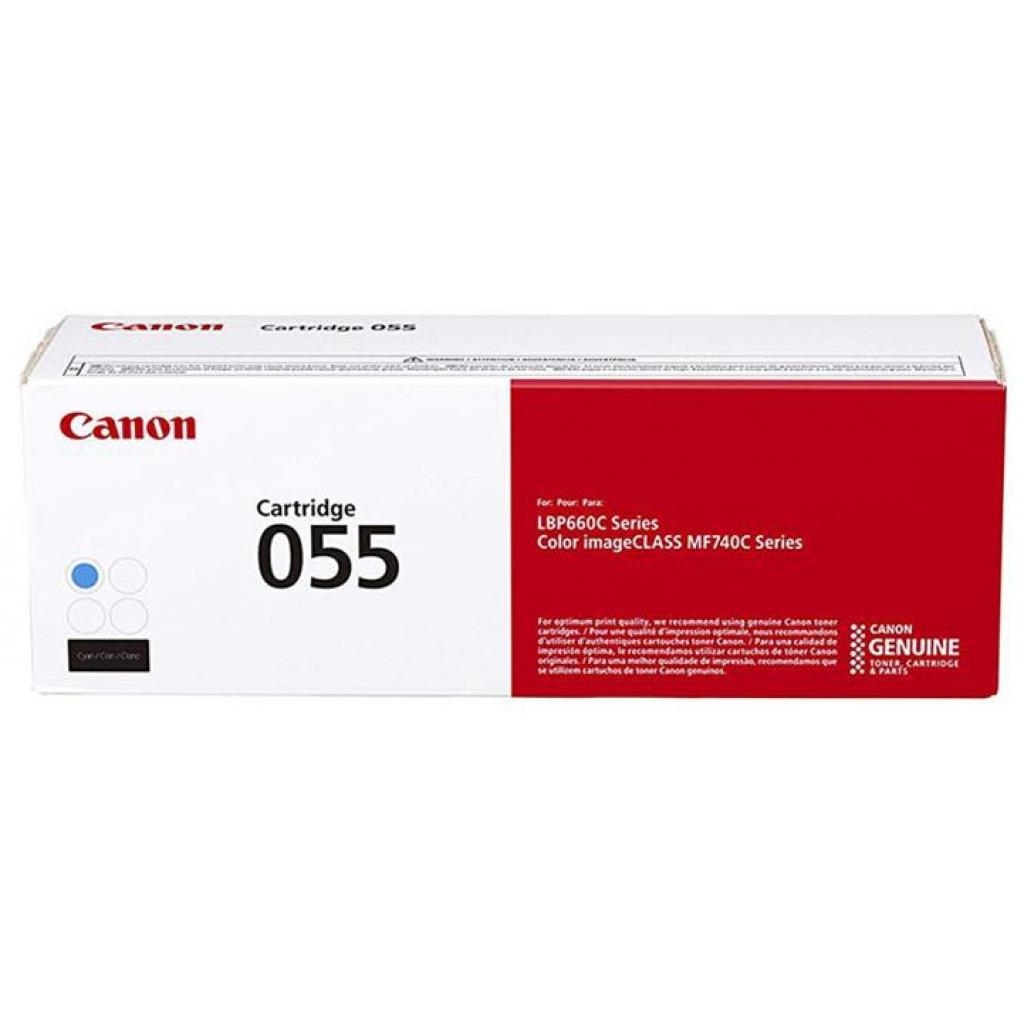 Картридж Canon 055 Cyan 2.1K (3015C002) - изображение 1