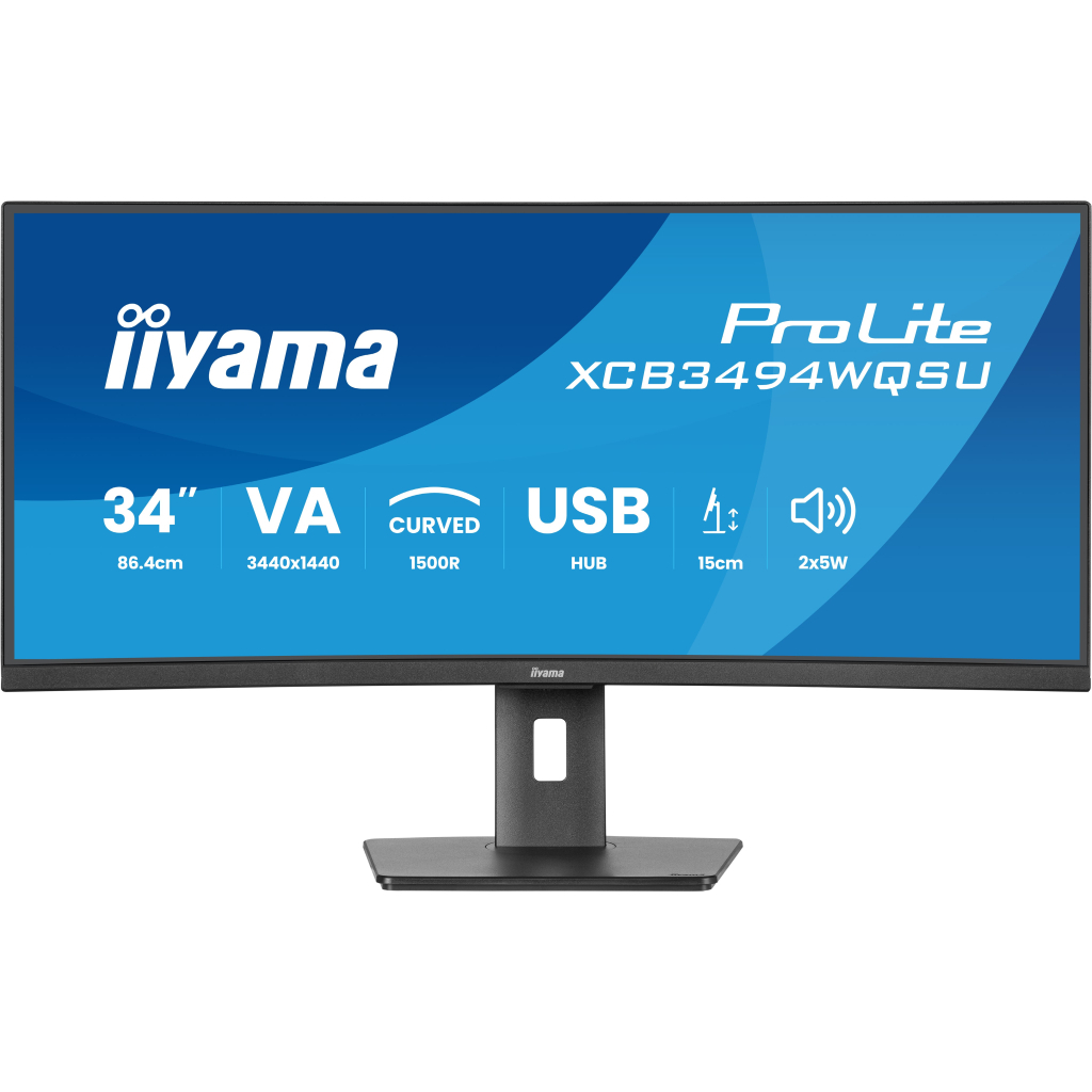 Монітор iiyama XCB3494WQSU-B1 - зображення 1