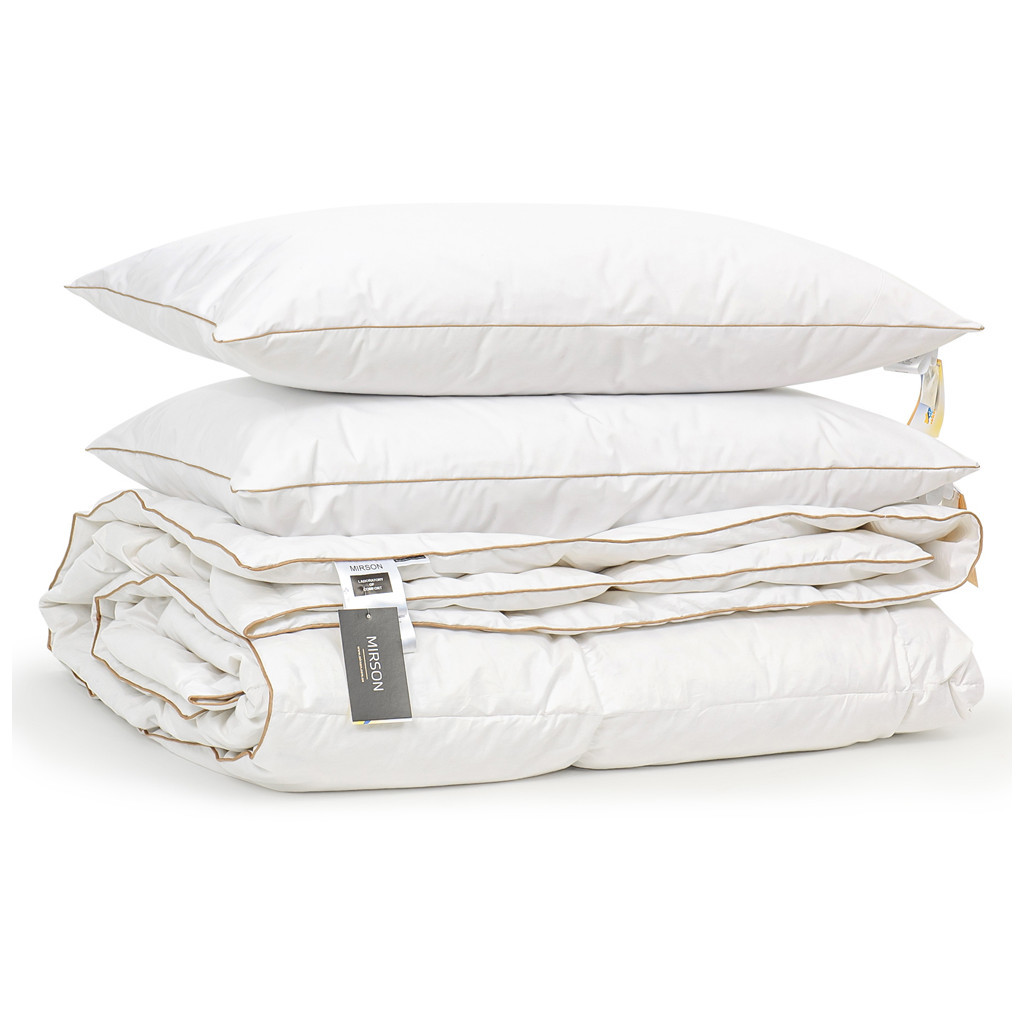 Ковдра MirSon набір пуховий Raffaello White Демі №2000 172x205 (2200001769120) - зображення 1