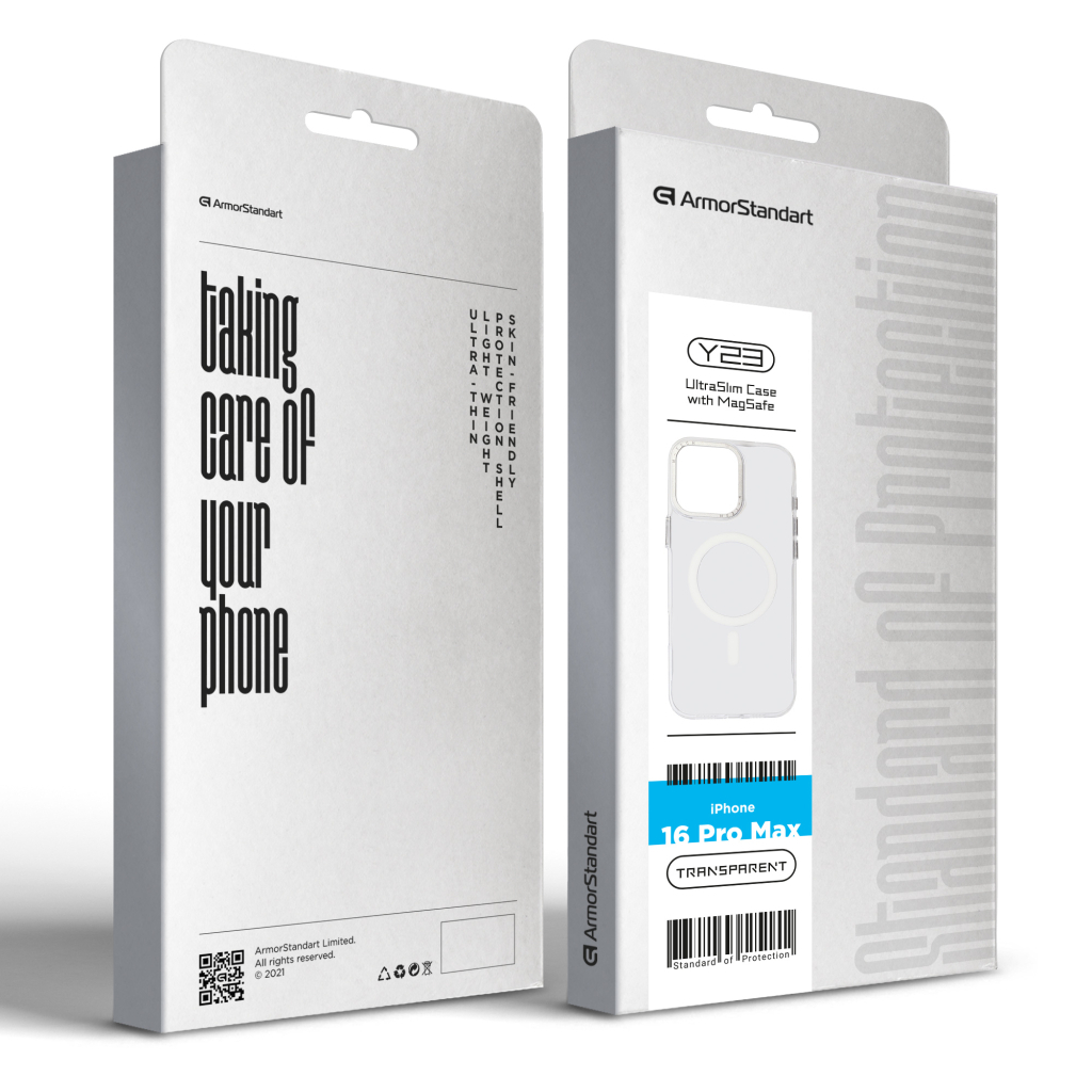 Чохол до мобільного телефона Armorstandart Y23 MagSafe Apple iPhone 16 Pro Max Transparent (ARM79574) - зображення 2