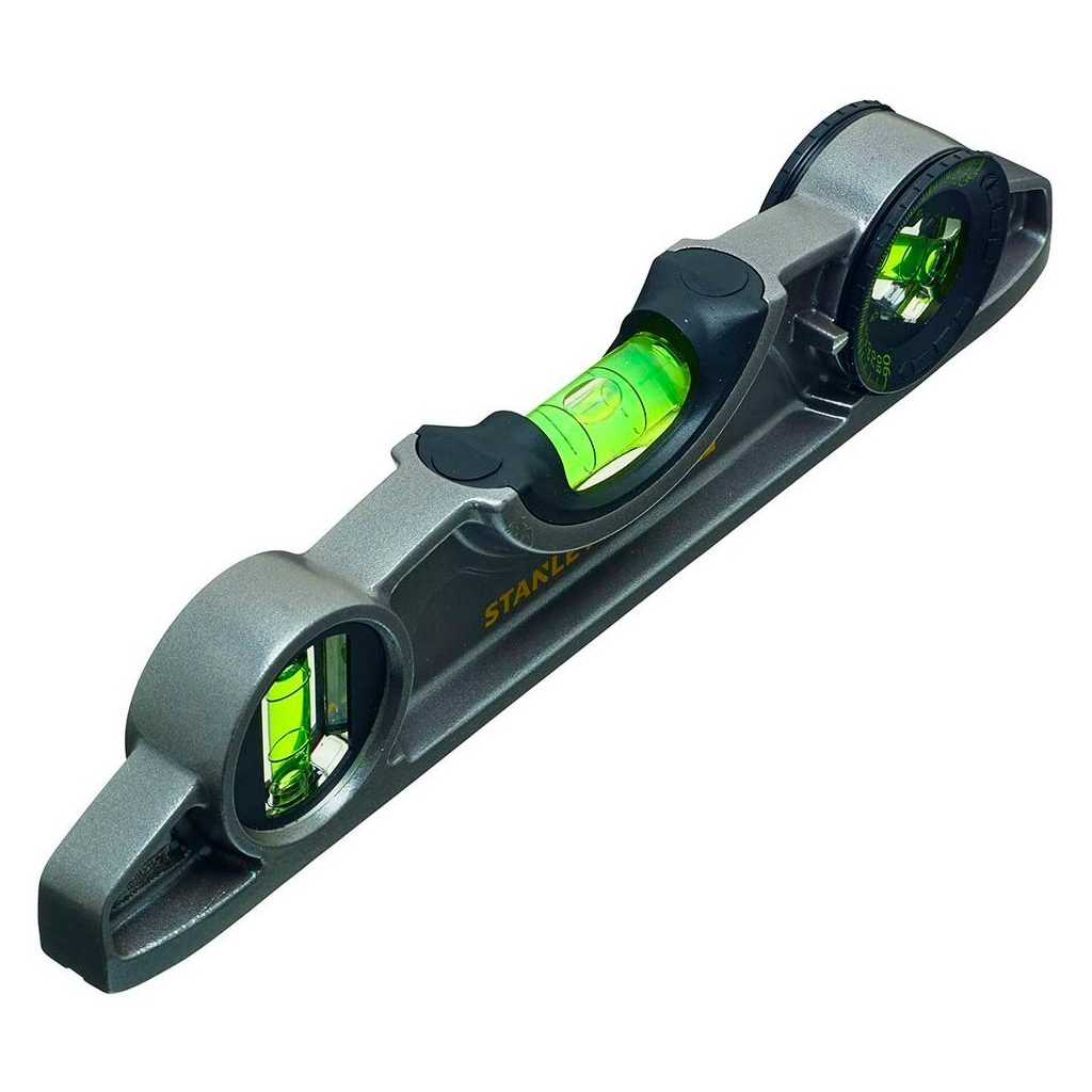 Рівень Stanley FatMax XL TORPEDO, алюмінієвий, 250мм, 3 капсули, магнітний. (0-43-609) - зображення 3