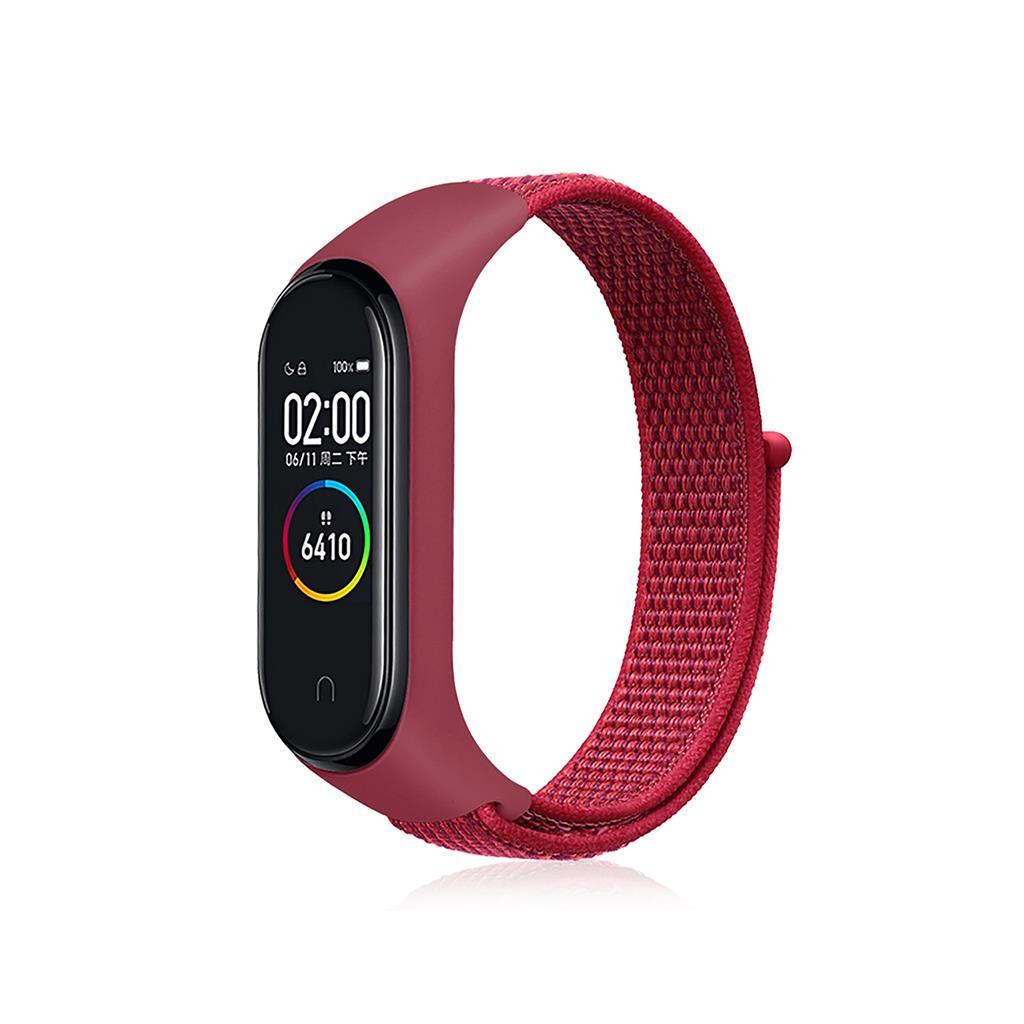 Ремінець до фітнес браслета BeCover Nylon Style для Xiaomi Mi Smart Band 7 Red (707670) - зображення 1