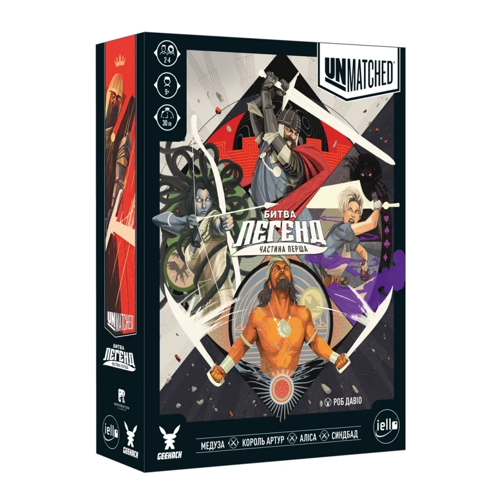Настільна гра Geekach Games Unmatched: Битва легенд. Частина перша (Unmatched: Battle of Legends) (укр.) (GKCH020UM) - зображення 4