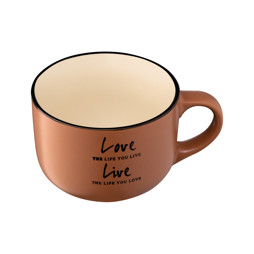 Чашка Ardesto Way of Life 550 мл Brown (AR3478BR) - зображення 2