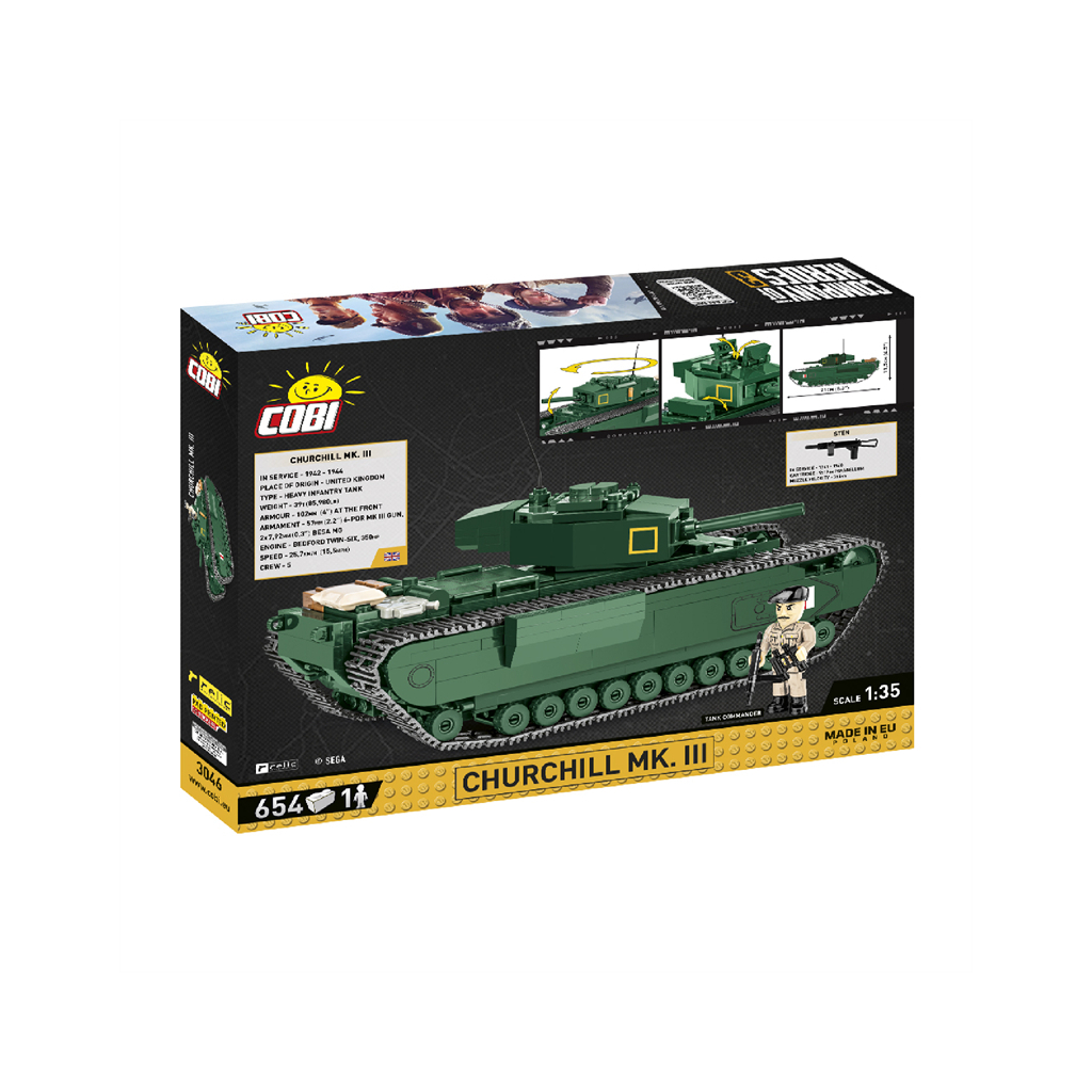 Конструктор Cobi Company of Heroes 3 Танк Mk III Черчілль, 654 деталей (COBI-3046) - зображення 2