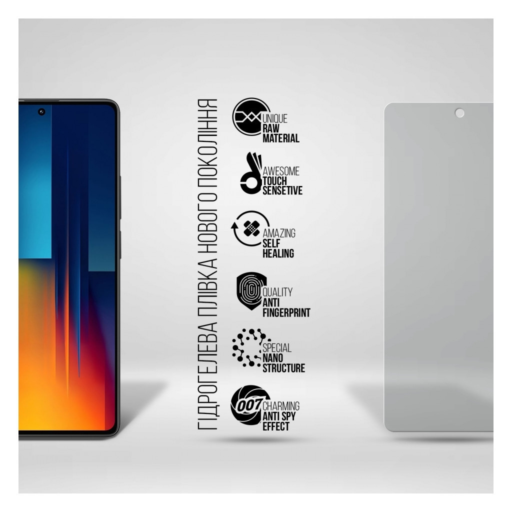 Плівка захисна Armorstandart Anti-spy Xiaomi Poco M6 Pro 4G (ARM74166) - зображення 2