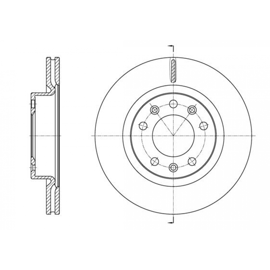 Гальмівний диск REMSA 61584.10 - зображення 1