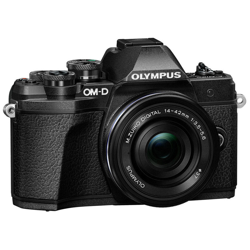 Цифровий фотоапарат Olympus E-M10 mark III Pancake Double Zoom 14-42 + 40-150 Kit B/B/B (V207074BE000) - зображення 3
