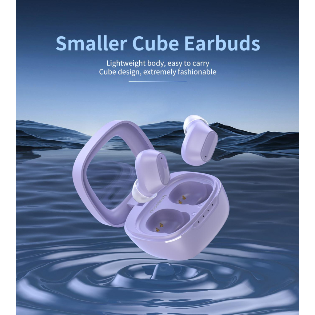 Навушники Choetech TWS Small Cube Purple (BH-T23-PU) - зображення 7
