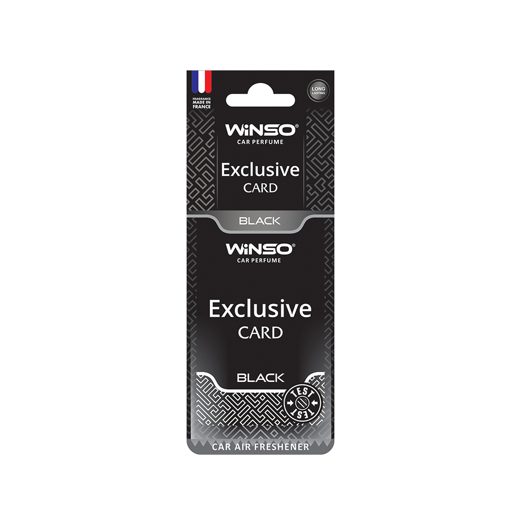 Ароматизатор для автомобіля WINSO Card Exclusive Black (533110) - зображення 1