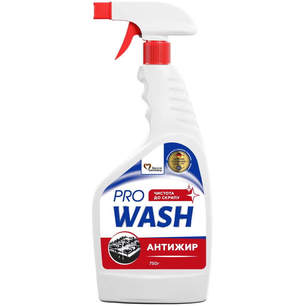 Спрей для чищення кухні Pro Wash Антижир 750 г (4262396145451) - зображення 1