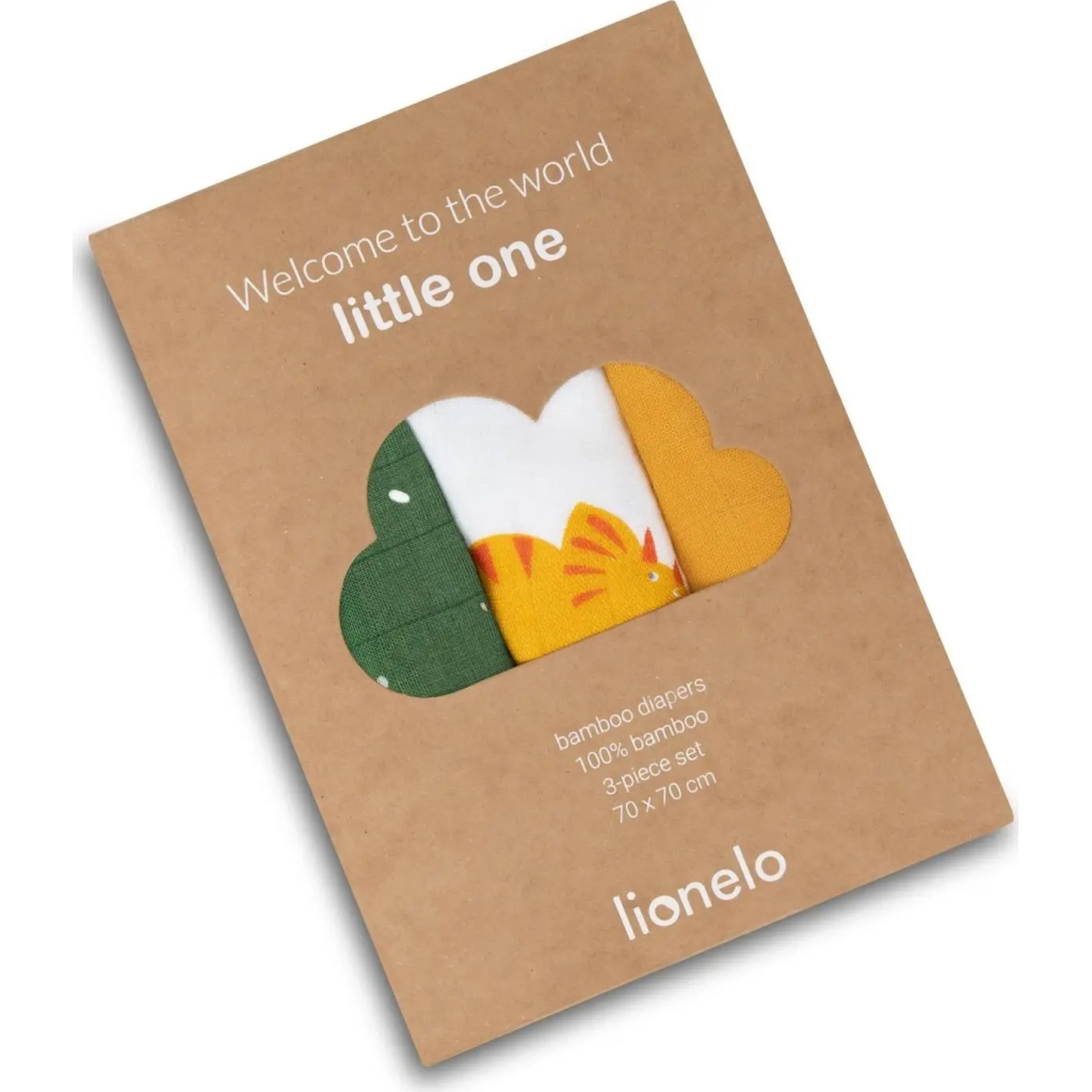 Пелюшки для малюків Lionelo Dino Bamboo Box Multicolor (LO-DINO BAMBOO BOX MULTICOLOR) - зображення 7
