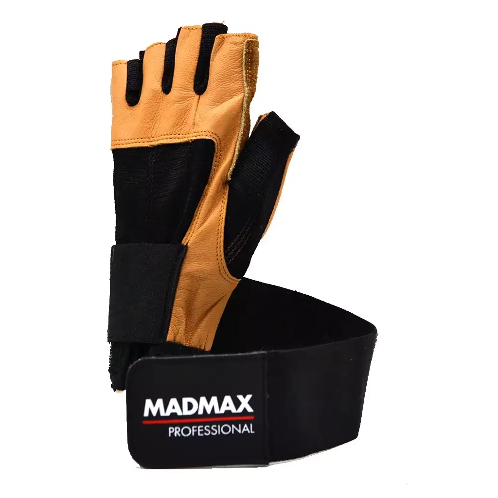 Рукавички для фітнесу MadMax MFG-269 Professional Brown L (MFG-269-Brown_L) - зображення 2