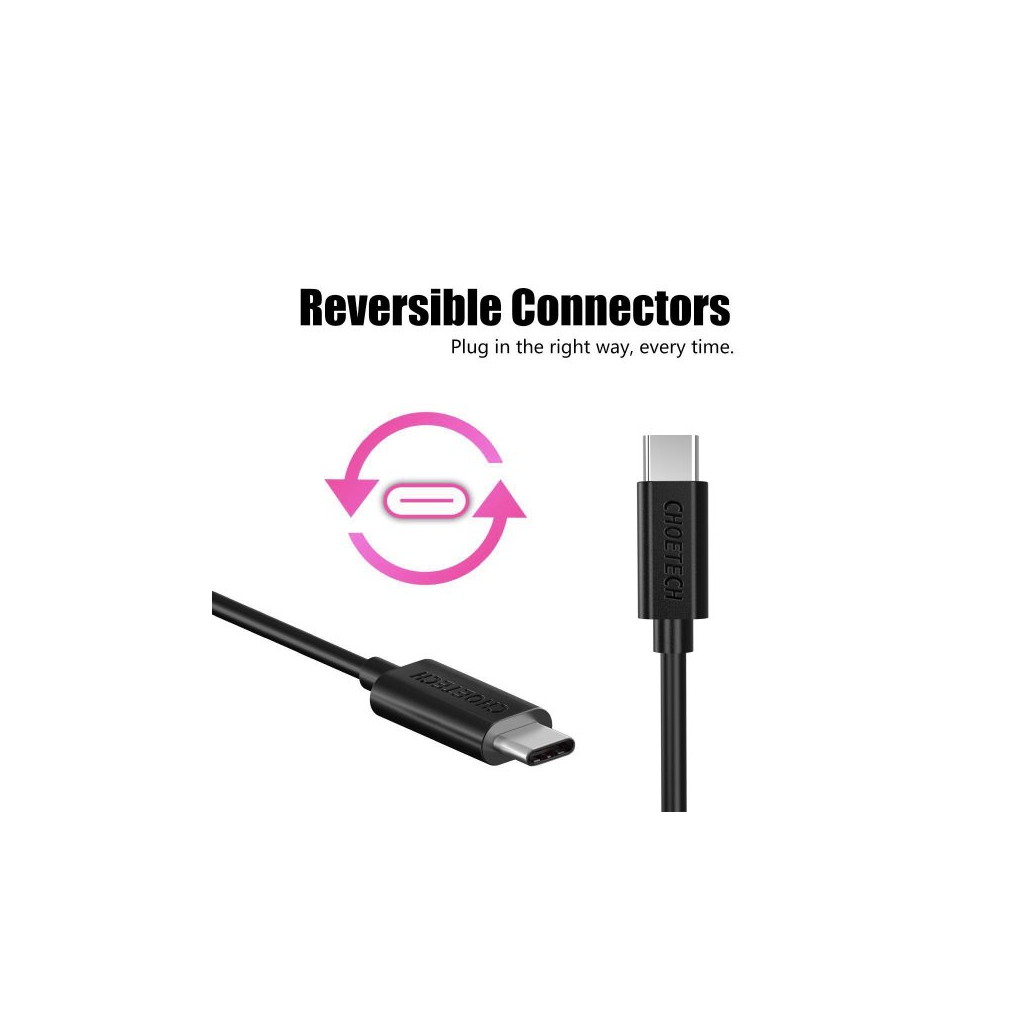 Дата кабель USB-C to USB-C 2.0m Choetech (CC0003) - зображення 6