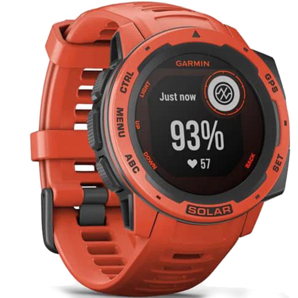Смарт-годинник Garmin Instinct Solar, Flame Red (010-02293-20) - зображення 3