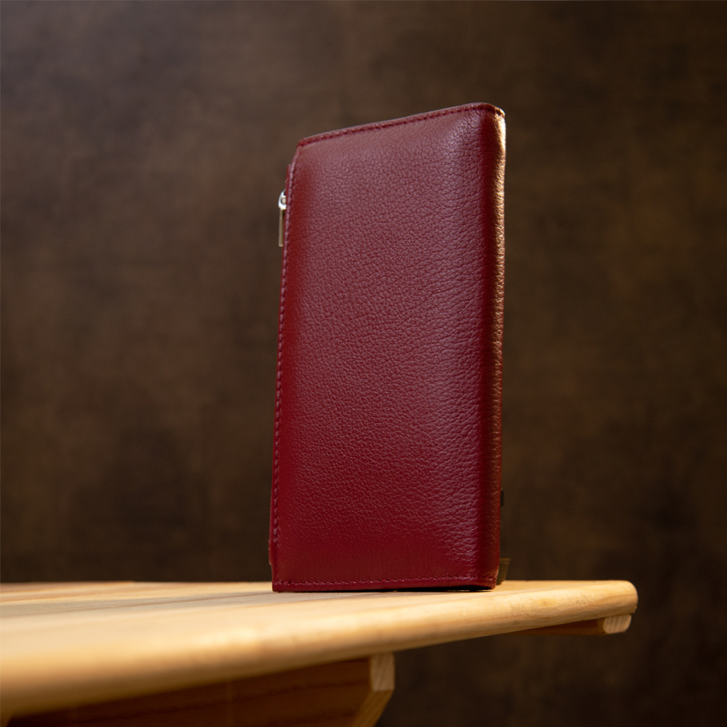 Гаманець ST Leather Темно-червоний (19380) - зображення 9