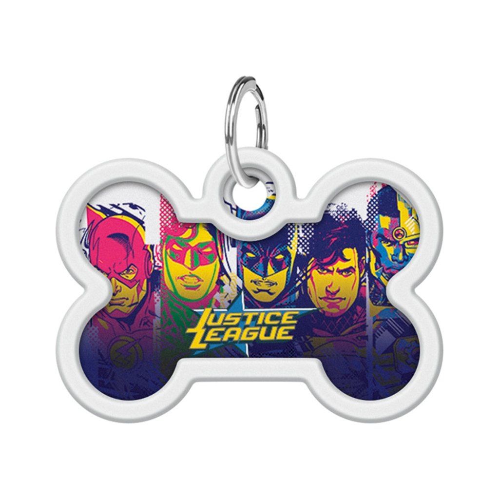 Адресник для тварин WAUDOG Smart ID з QR паспортом "Ліга справедливості", кістка 40х28 мм (0640-1015) - зображення 2