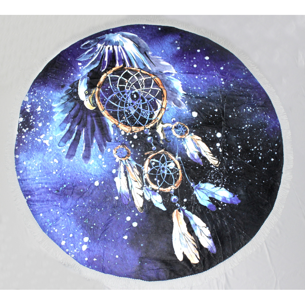 Рушник MirSon пляжний №5072 Summer Time Dark Dream catcher 150x150 см (2200003947809) - зображення 2