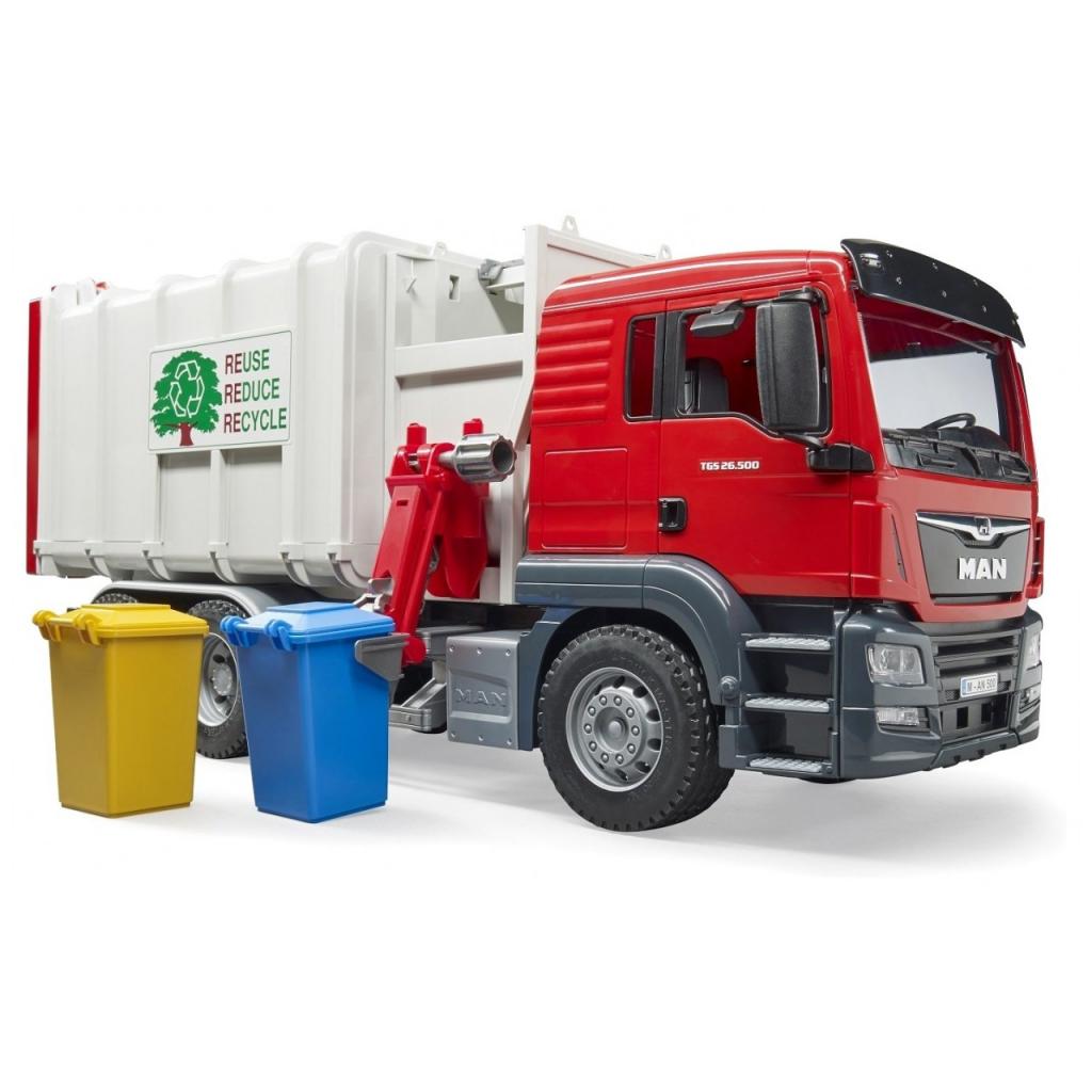 Спецтехніка Bruder сміттєвоз MAN TGS 1:16 (03761) - зображення 4
