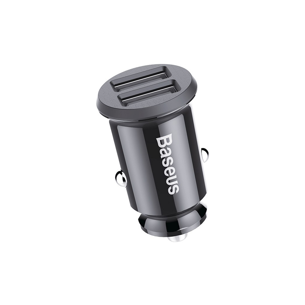Зарядний пристрій Baseus Grain Car Charger USB-A Black (CCALL-ML01) - зображення 3