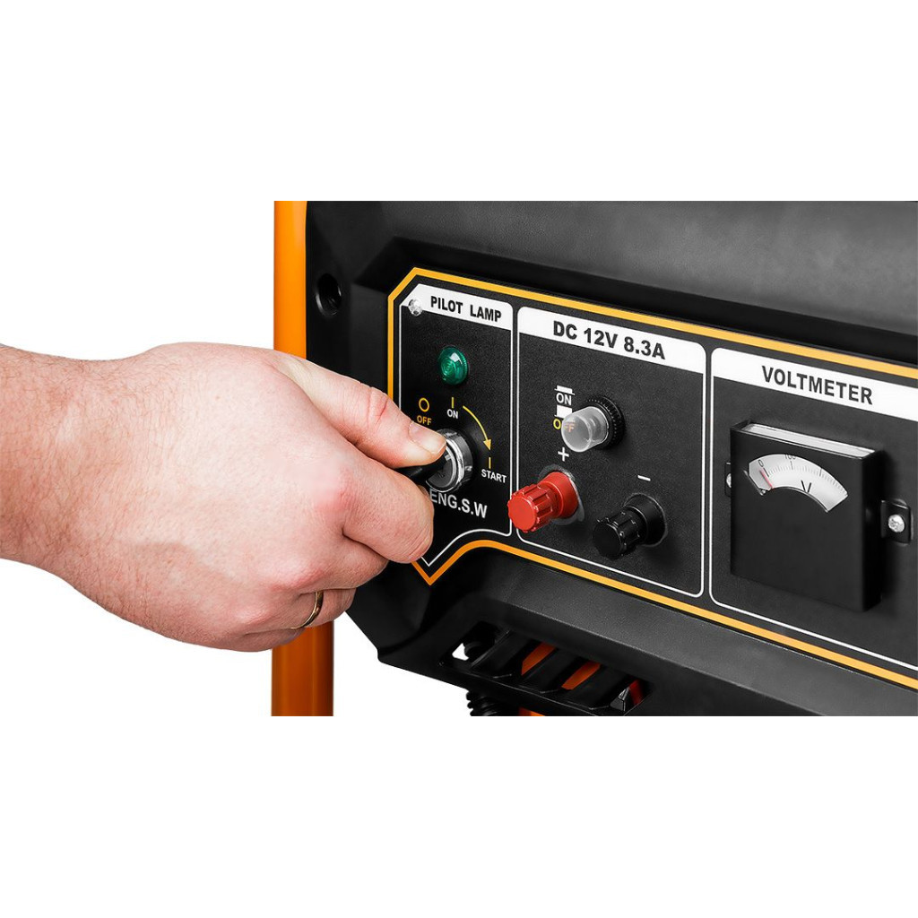 Генератор Neo Tools 230V, 1 фаза, 2.8/3kW, електростарт., AVR (04-730) - изображение 10