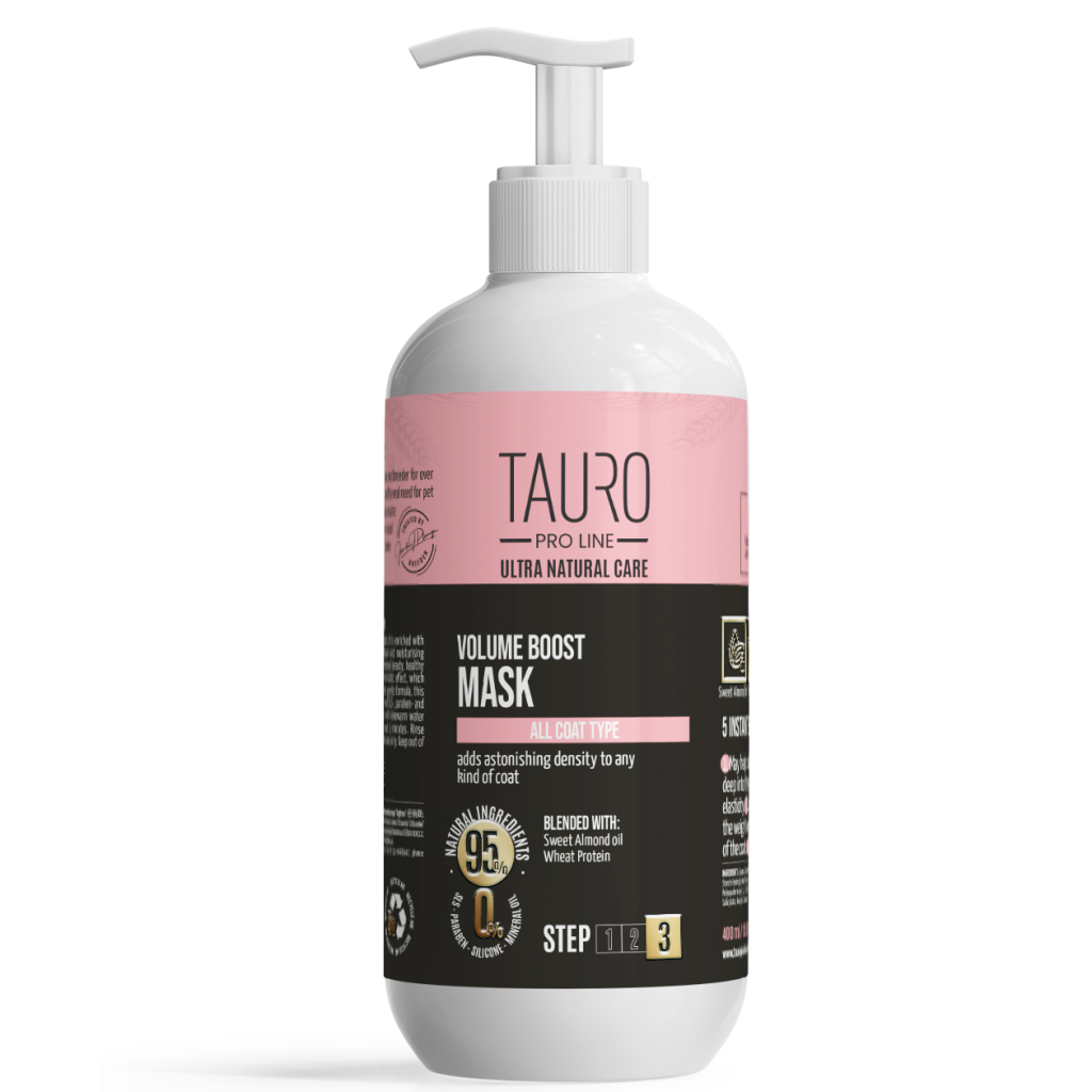 Маска для тварин Tauro Pro Line Ultra Natural Care Volume Boost 400 мл (TPL63583) - зображення 1
