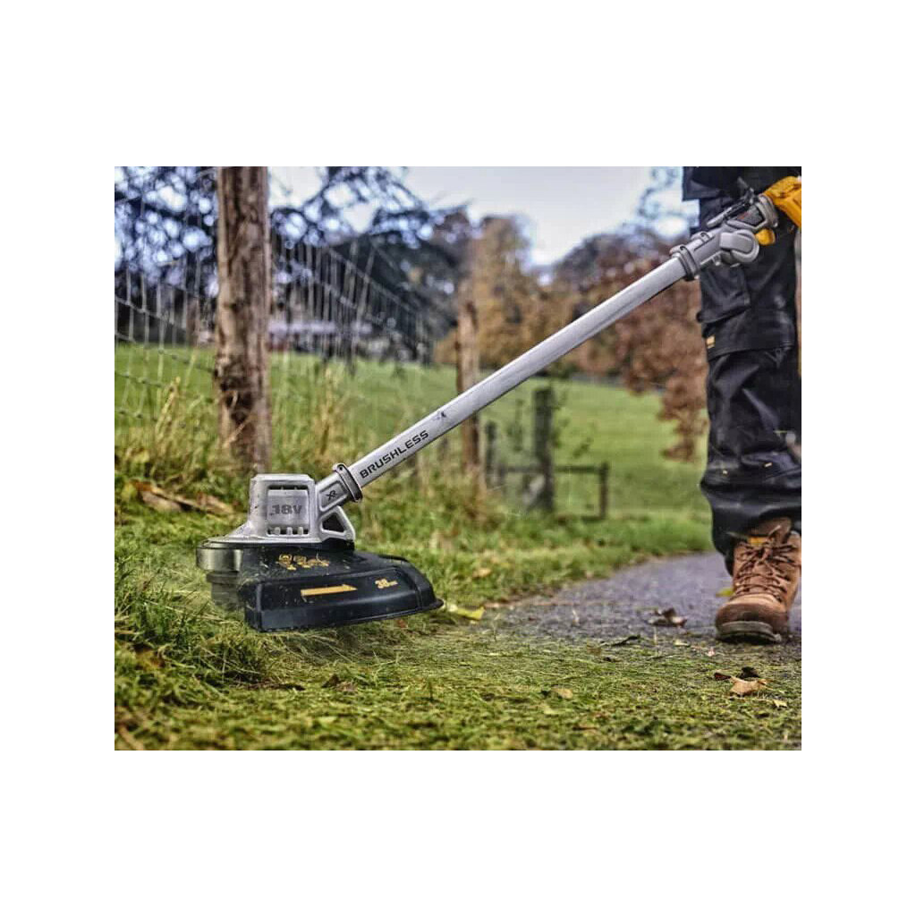 Тример садовий DeWALT 18 В, 5Ач, волосінь 2 мм, ширина косіння 36 см (DCMST561P1) - изображение 10