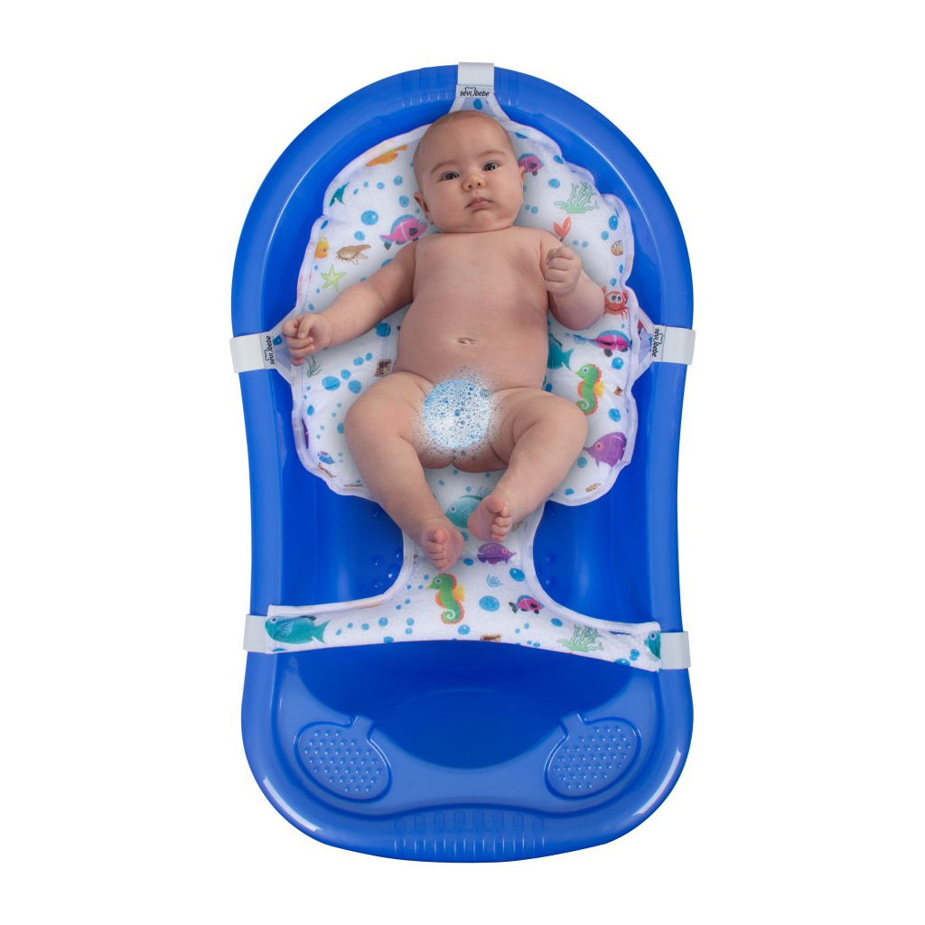 Гірка для купання Sevi Bebe гамак для дитячої ванночки з принтом (8692241106928) - зображення 7