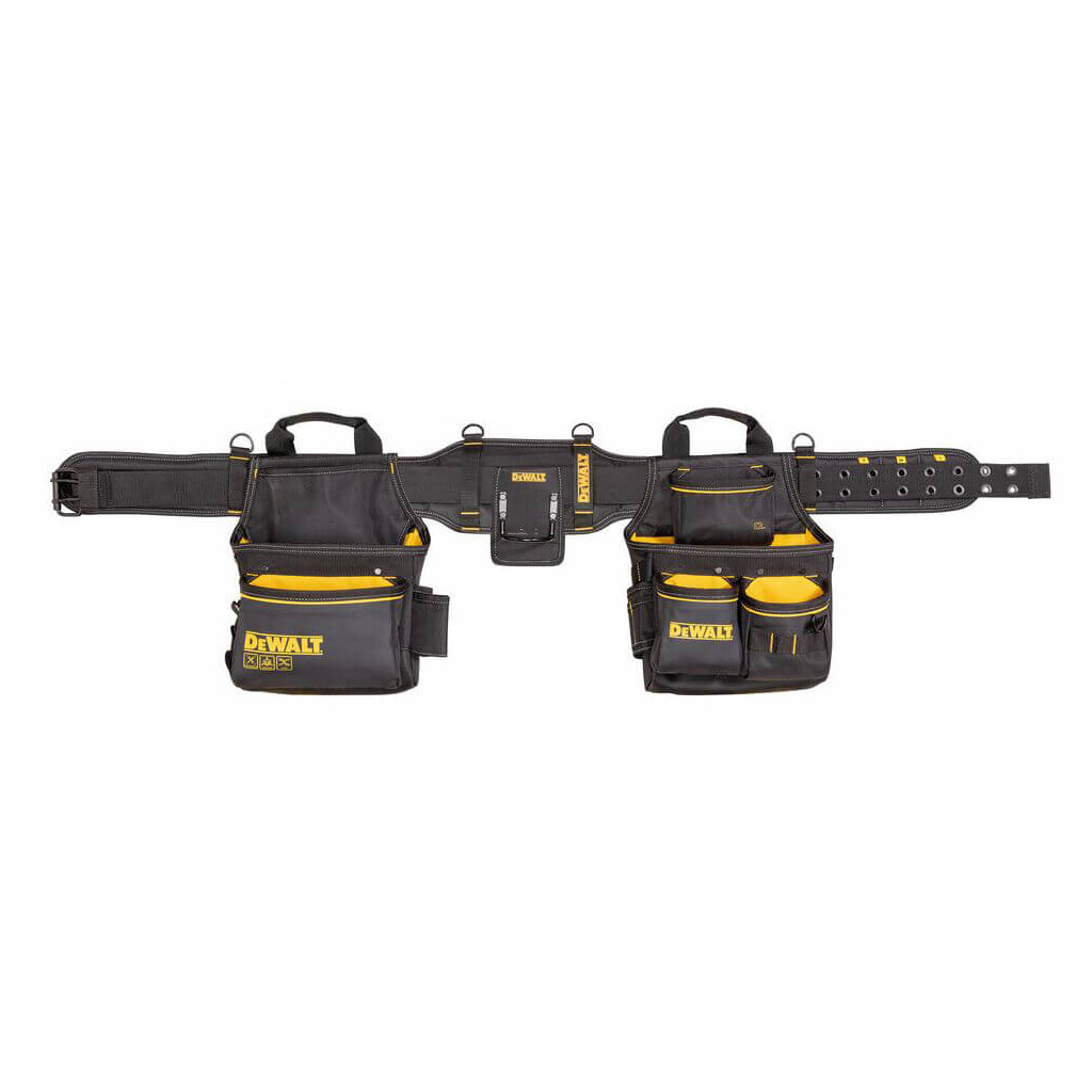 Сумка для інструмента DeWALT PRO з поясом та скобою для молотка, 2 шт., 25 кишень (DWST40603-1) - зображення 1