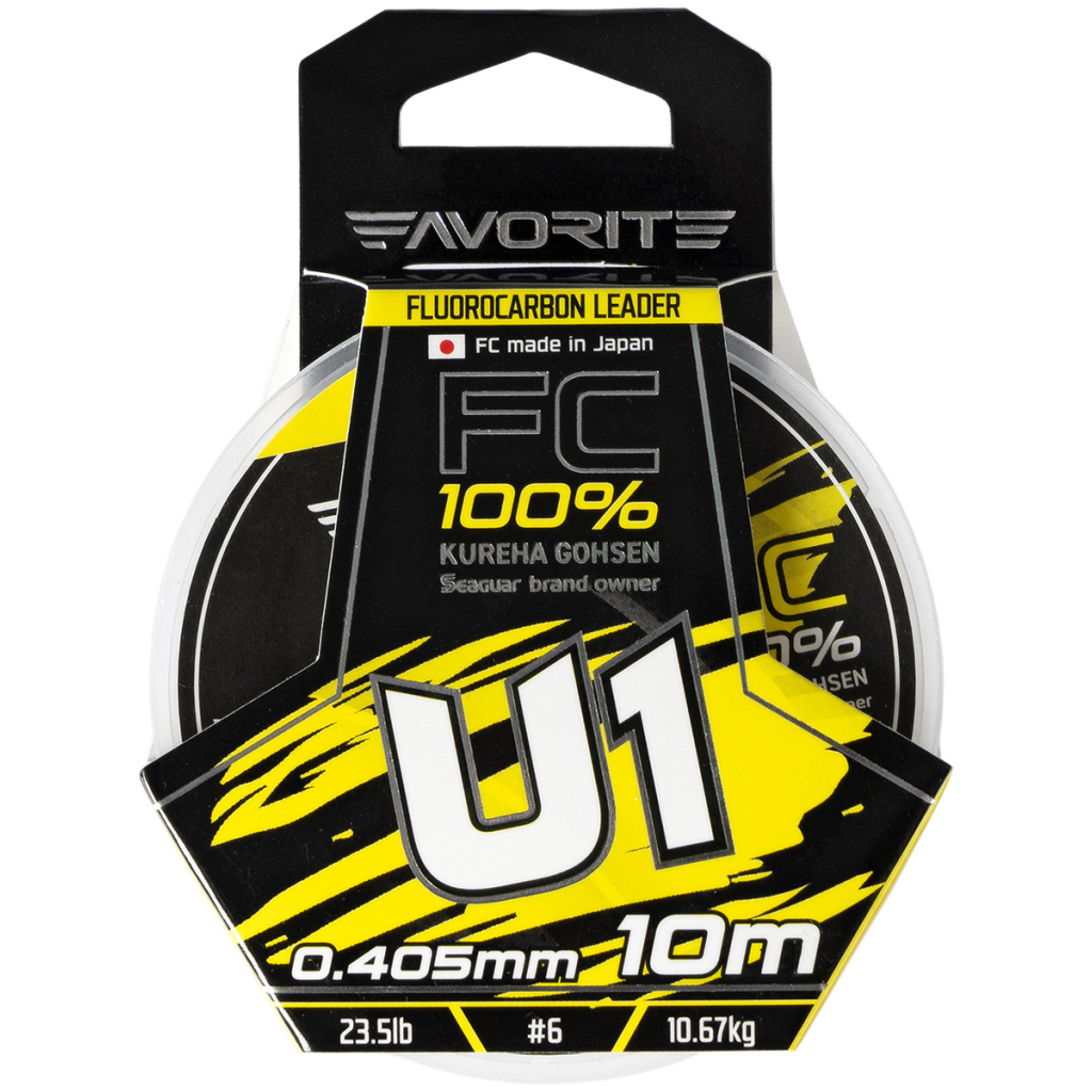 Флюорокарбон Favorite U1 FC 10m 6.0/0.405mm 23.5lb/10.67kg (1693.11.85) - зображення 2
