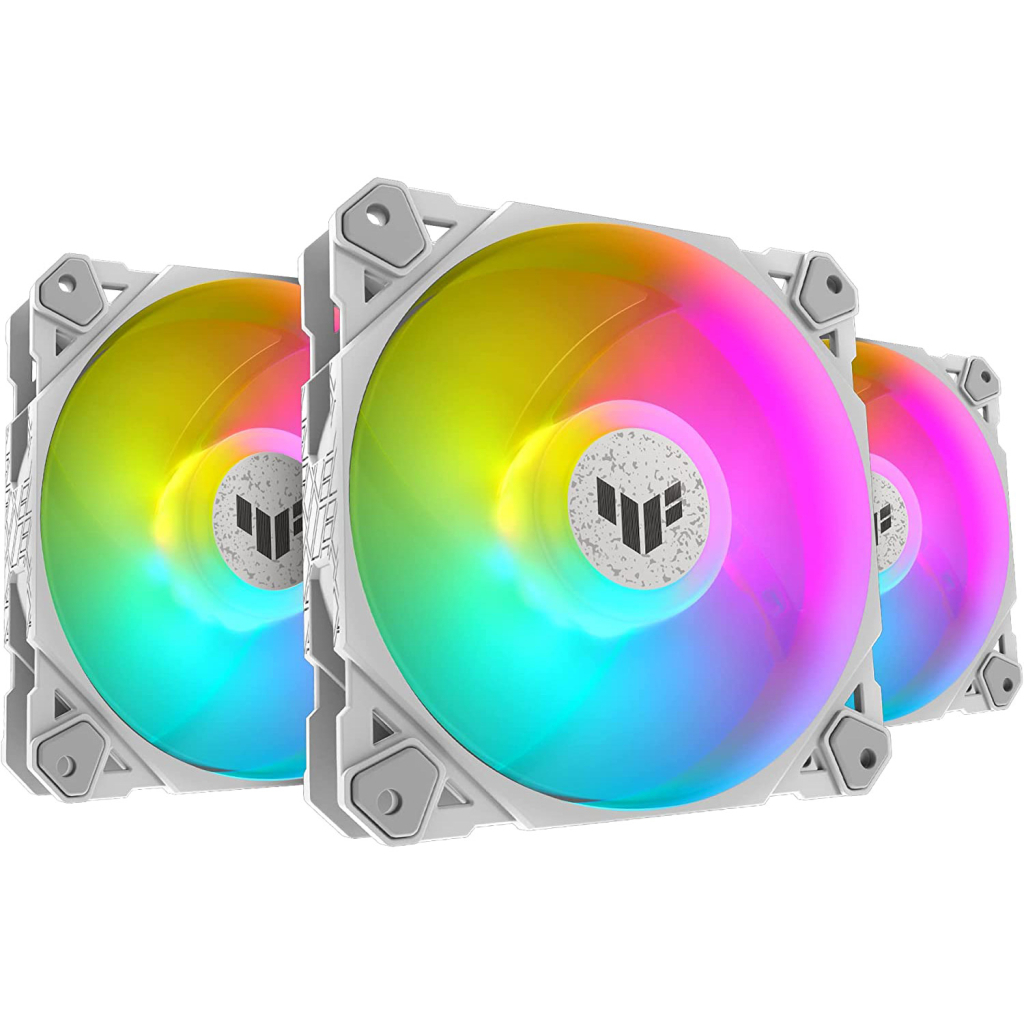 Кулер до корпусу Corsair TUF Gaming TF120 ARGB 3IN1 White (90DA0033-B09030) - зображення 2