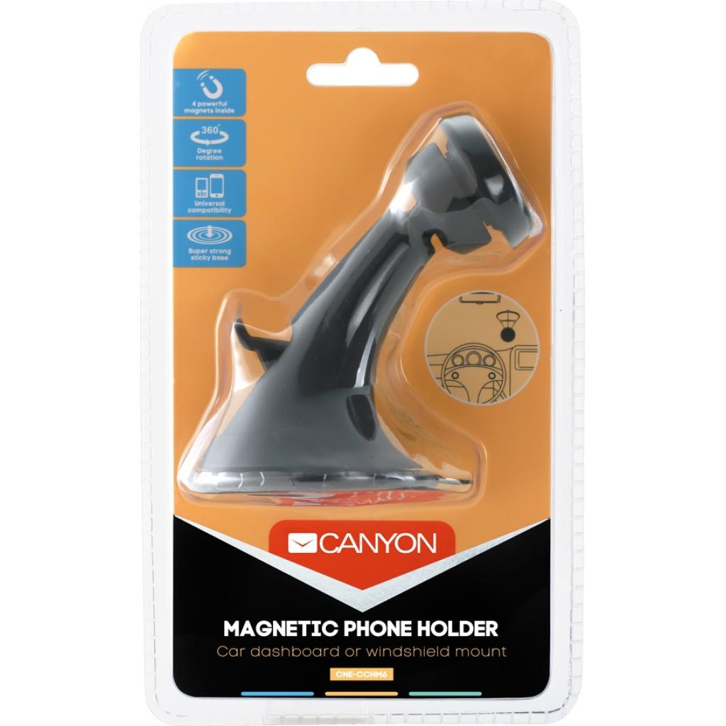 Універсальний автотримач Canyon Front car dashboard magnetic phone holder (CNE-CCHM6) - зображення 5