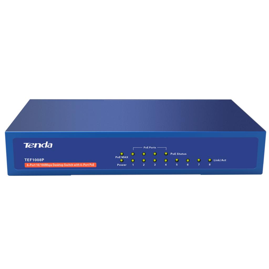 Комутатор мережевий Tenda TEF1008P - зображення 3
