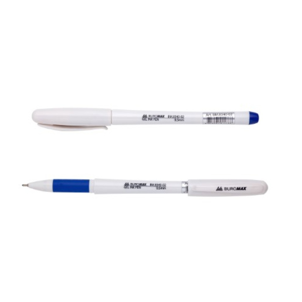 Ручка гелева Buromax JOBMAX, blue (BM.8340-02) - зображення 2