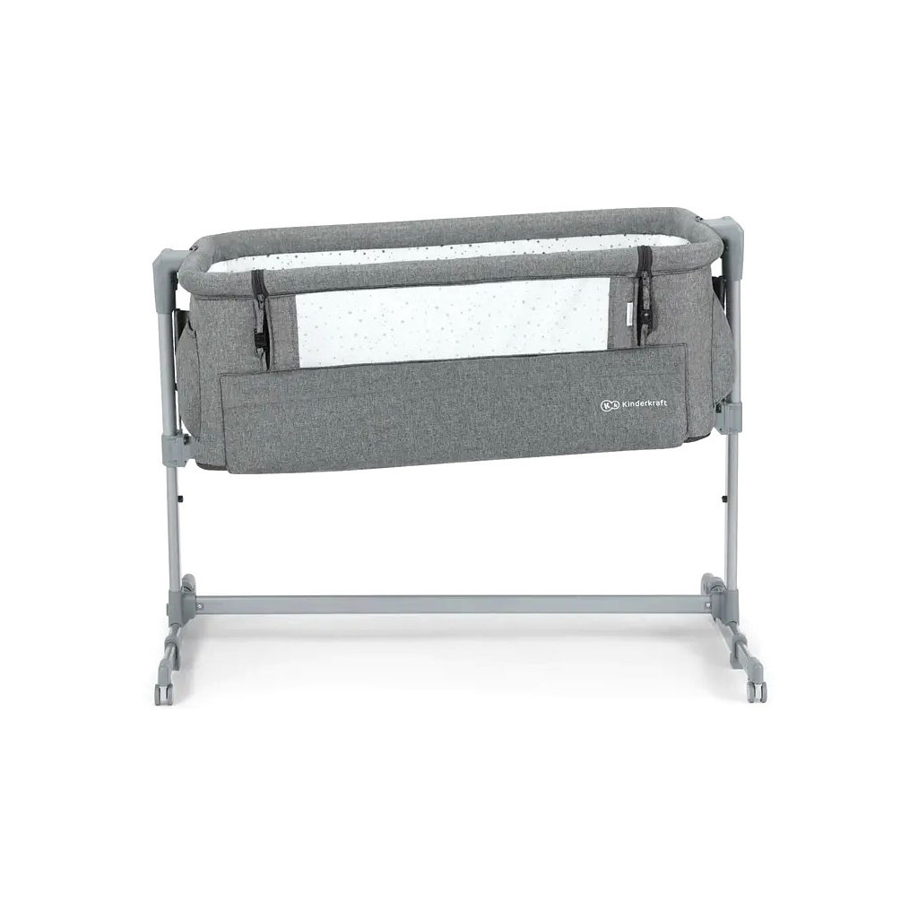 Ліжечко Kinderkraft Приставне ліжечко-люлька Neste Up 2 Light Grey (5902533924523) - зображення 4