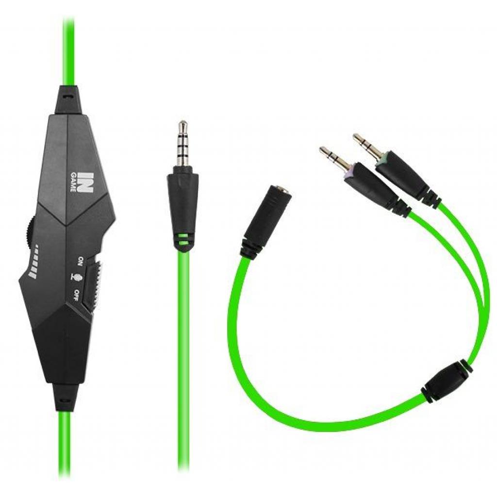 Навушники Gemix N1 Black-Green Gaming - зображення 4