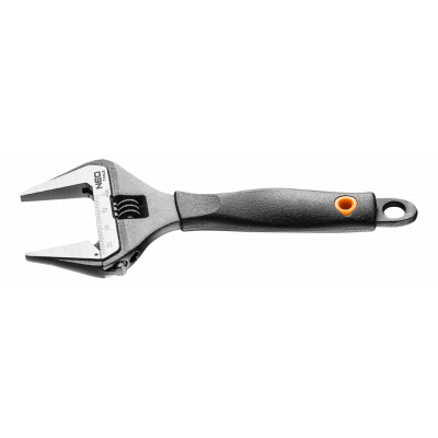 Ключ Neo Tools розвідний 200 мм, діапазон 0-38 мм, гумова ручка (03-014) - зображення 1