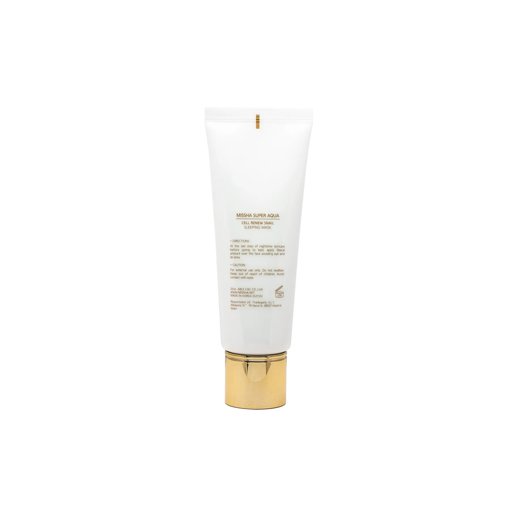 Маска для обличчя Missha Super Aqua Cell Renew Snail Sleeping Moisturizing Mask Нічна 110 мл (8809581458611) - зображення 2